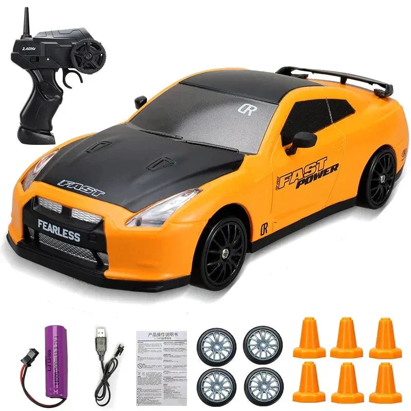 Stylish Mini Drifter for Exciting Adventures - SwiftDrift-Nissan GTR yellow-Nora Luxe