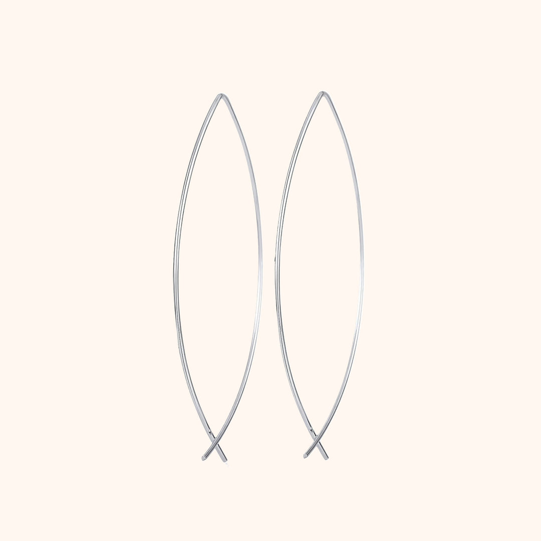 Stylish Minimalist Earrings - Lina-Silver-Nora Luxe