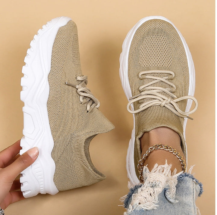 Stylish Orthopaedic Women's Sneakers - Elena-Beige-3.0-Nora Luxe