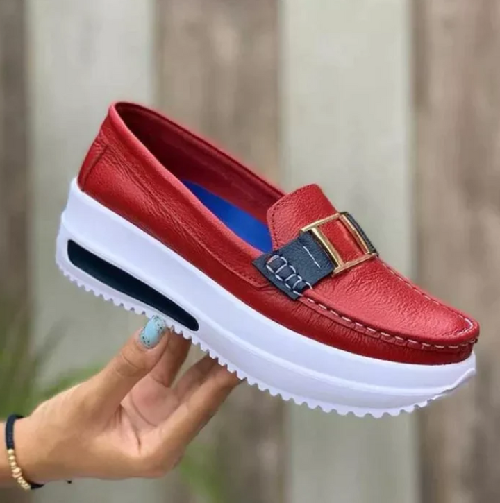 Stylish orthopedic women's shoes for pain-free walking – Selina-Blue-3.0-Nora Luxe