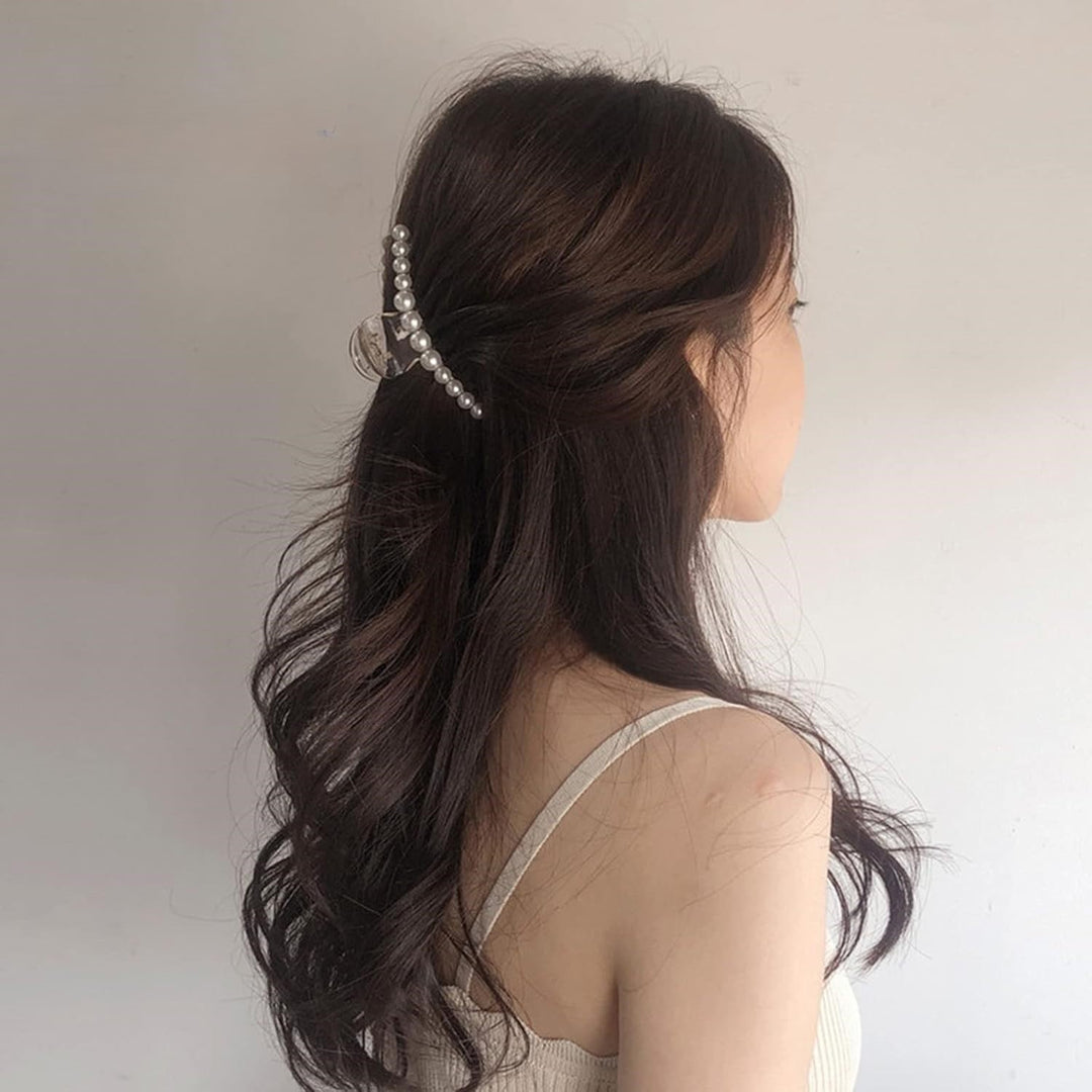 Stylish Pearl Hair Clips - 4-Pack-Set 1-Nora Luxe