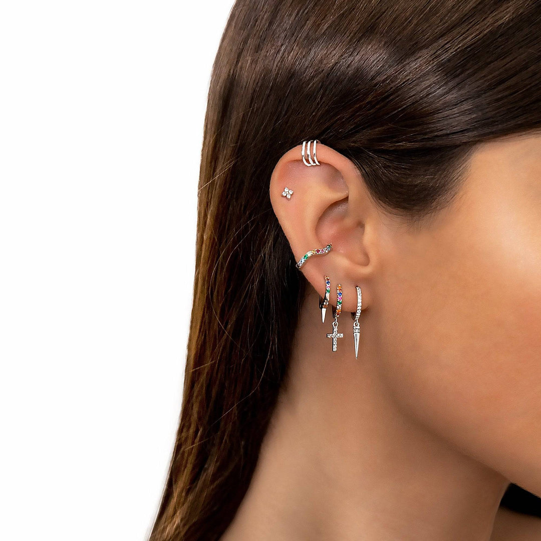 Stylish Pendant Earrings - Sophia-Gold-Nora Luxe