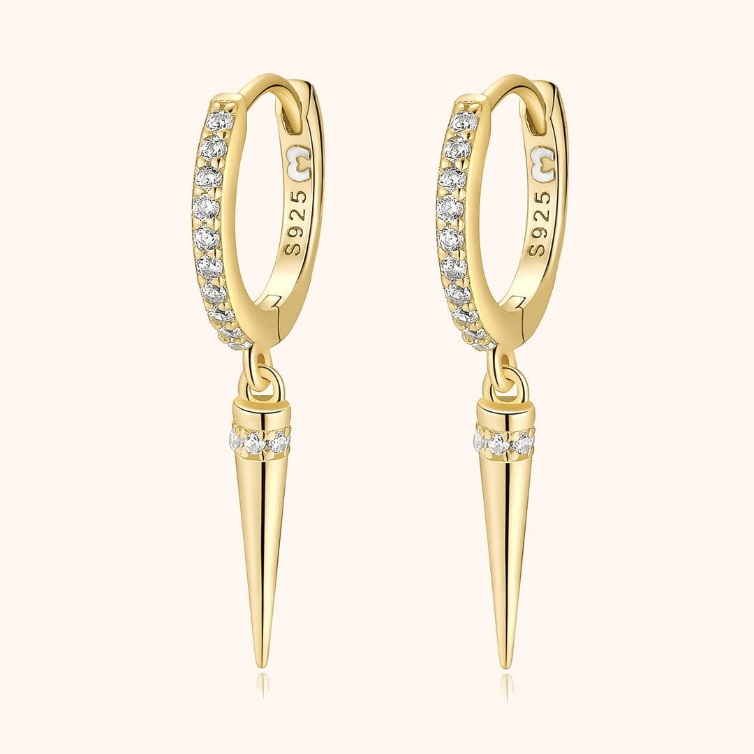 Stylish Pendant Earrings - Sophia-Gold-Nora Luxe