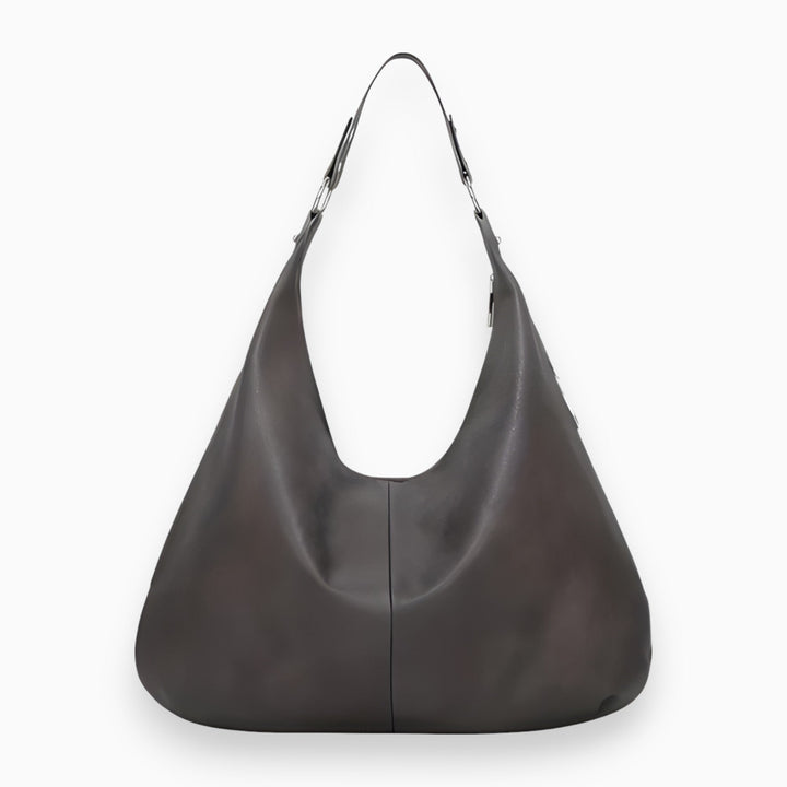 Stylish PU Leather Handbag - Bella-Gray-Nora Luxe