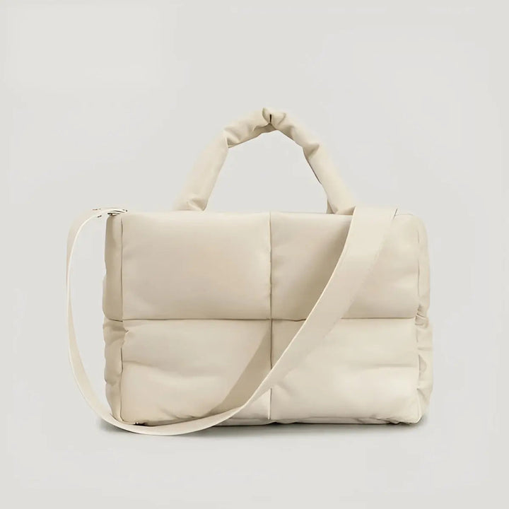 Stylish Quilted Ladies Designer Bags - Sofia-Beige-Nora Luxe