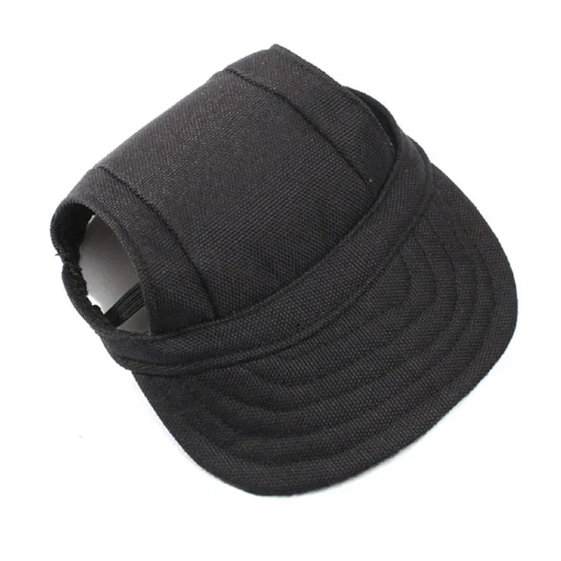 Stylish Round Edge Dog Cap - SunnyPaws-Black-S-Nora Luxe