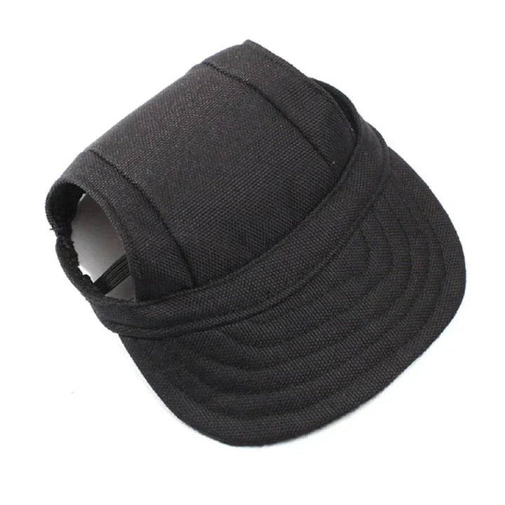Stylish Round Edge Dog Cap - SunnyPaws-Black-S-Nora Luxe