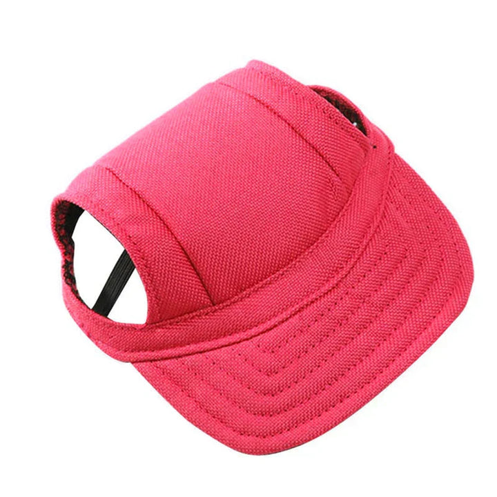 Stylish Round Edge Dog Cap - SunnyPaws-Red-S-Nora Luxe