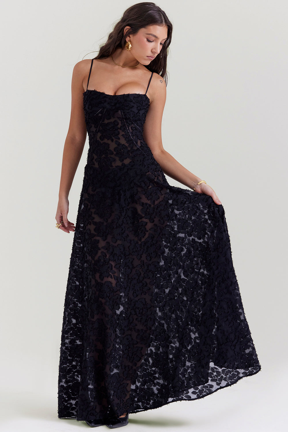 Stylish Sleeveless Dress – Viviana-Black-XS-Nora Luxe