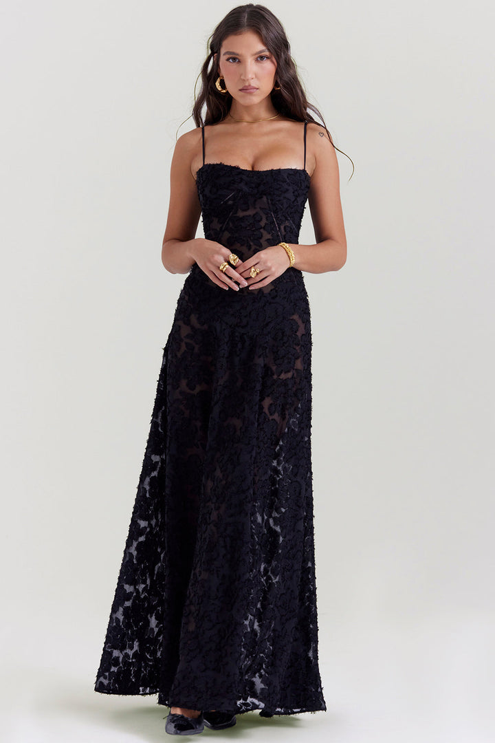 Stylish Sleeveless Dress – Viviana-Black-XS-Nora Luxe