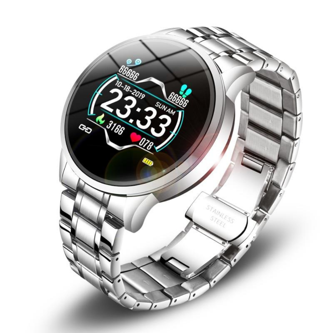 Stylish Smartwatch - TimelessTrack-Silver-Nora Luxe