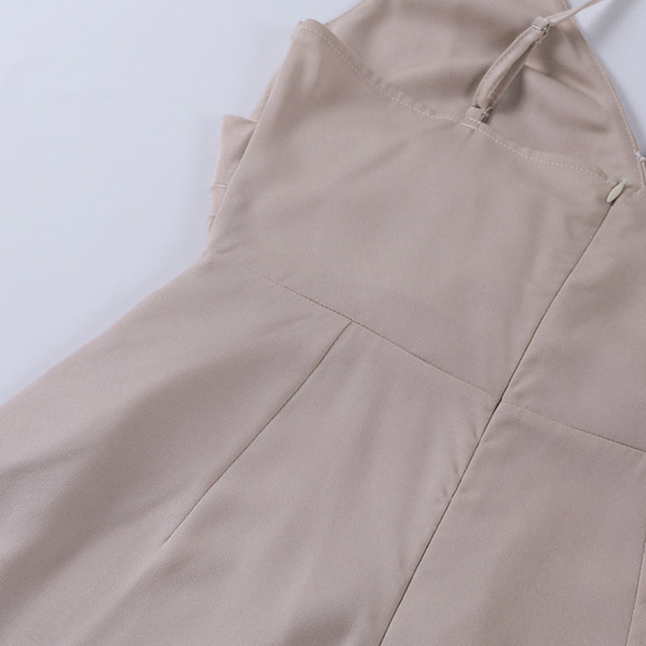 Stylish spaghetti strap dress – Elara-Green-S-Nora Luxe