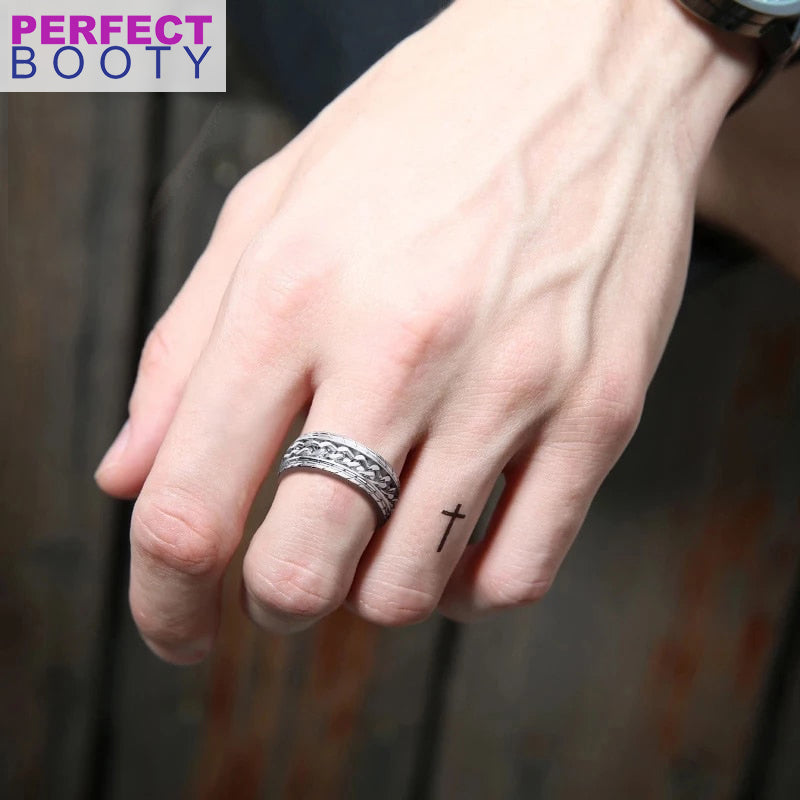 Stylish Spinning Ring - SpinCalm-Black-6-Nora Luxe