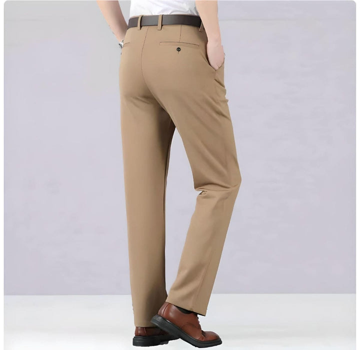 Stylish Stretch Men's Trousers - Alex-Black-8-Nora Luxe