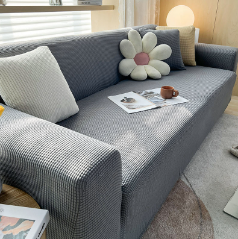 Stylish Stretchable Sofa Cover - StretchGuard-Light Gray-1-Seater (35.4 – 55.1 in)-Nora Luxe