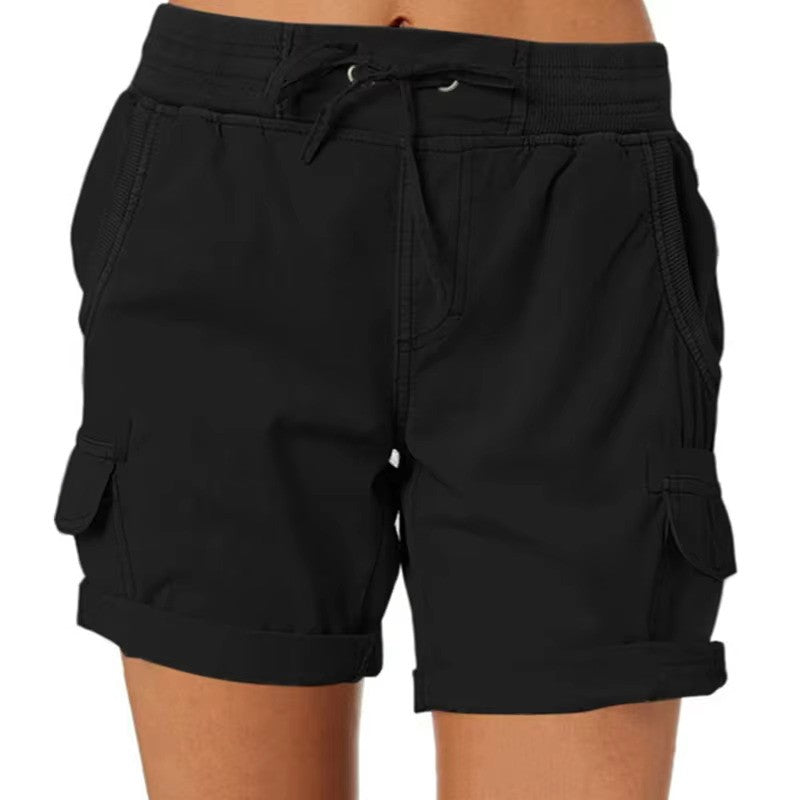 Stylish summer beach shorts – Chloe-Black-S-Nora Luxe