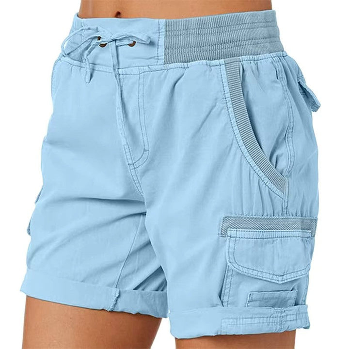 Stylish summer beach shorts – Chloe-Light blue-S-Nora Luxe