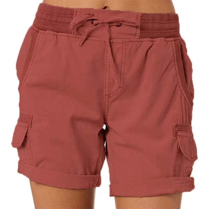 Stylish summer beach shorts – Chloe-Red-S-Nora Luxe