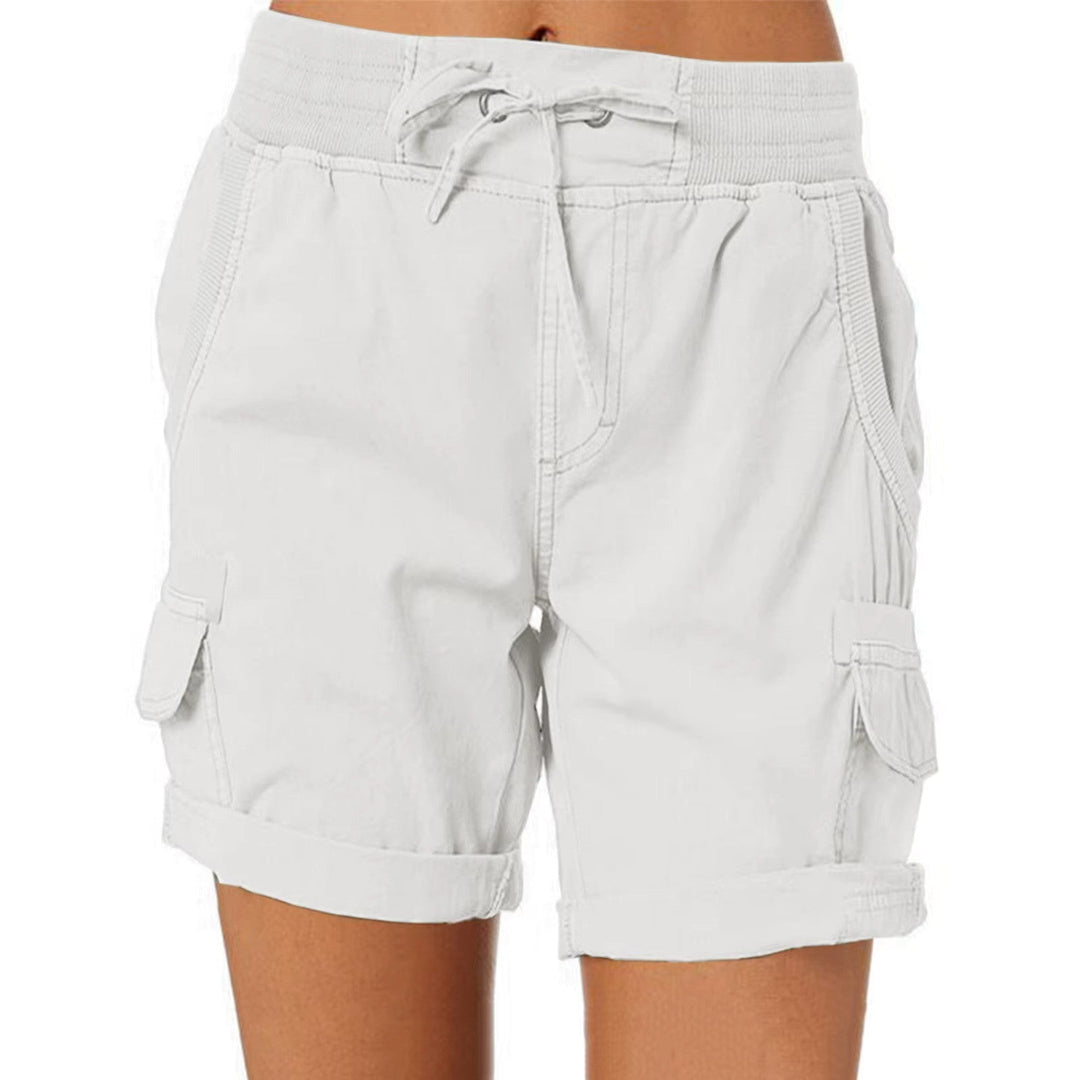 Stylish summer beach shorts – Chloe-White-S-Nora Luxe