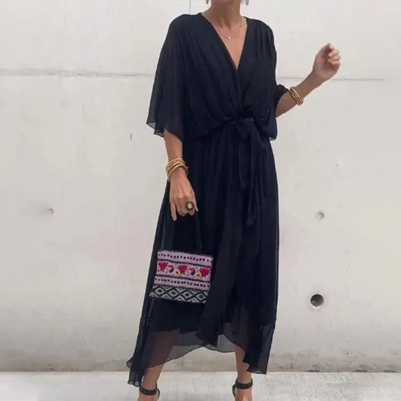 Stylish summer dress - Giulia-Black-S-Nora Luxe
