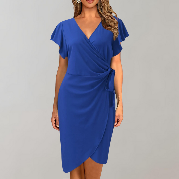 Stylish Summer Dress – Solène-Blue-S-State of Style