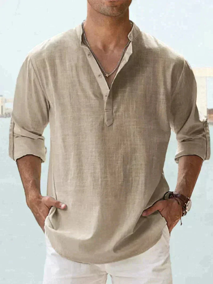 Stylish summer shirt for men (Buy 1, get 1 free) - Leo-Beige-S-The Livary