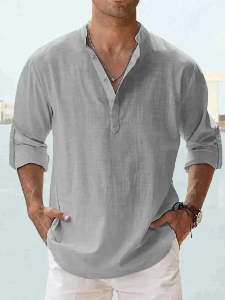 Stylish summer shirt for men (Buy 1, get 1 free) - Leo-Gray-S-The Livary