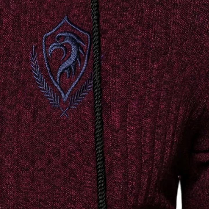 Stylish Sweater with Prints for Men - UrbanWild-Chestnut brown-S-Nora Luxe