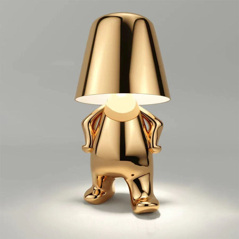 Stylish Table Lamp - LumiSerene-Walking Gold-Nora Luxe