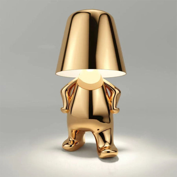 Stylish Table Lamp - LumiSerene-Walking Gold-Nora Luxe