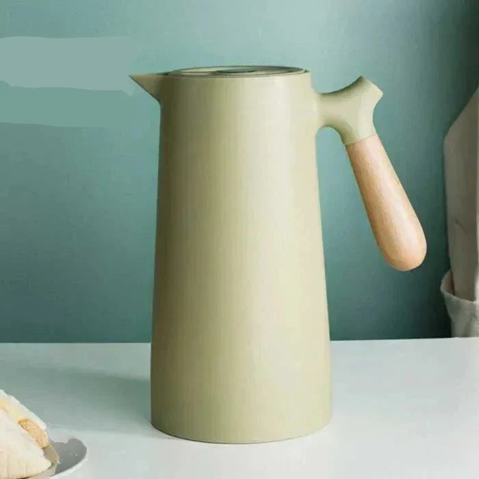 Stylish Thermos Flask with Long Heat and Cold Retention - NordicTherm-Green-Nora Luxe