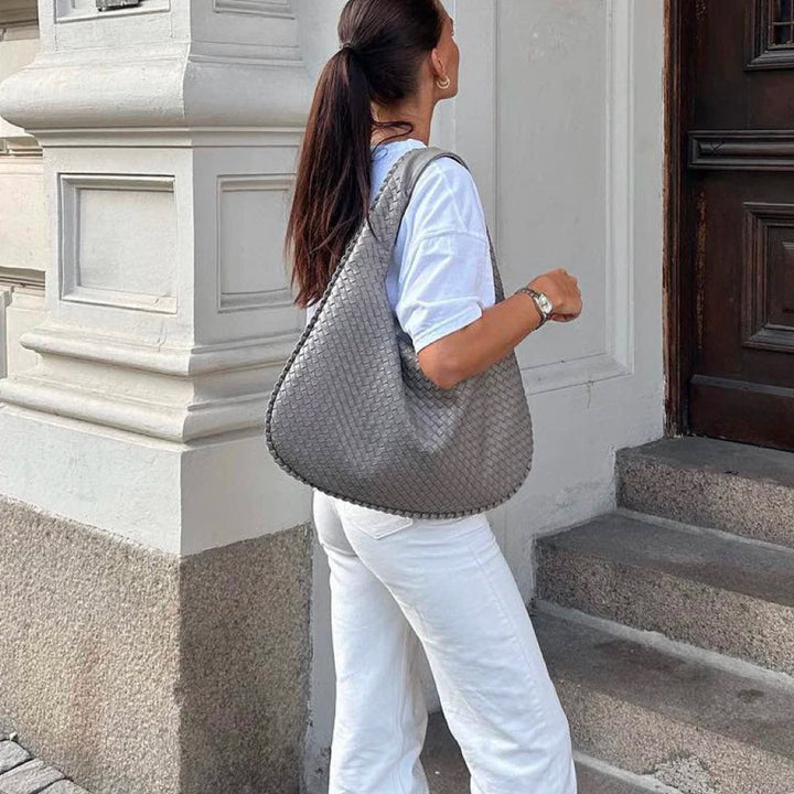 Stylish Tote Bag for Women - Elise-Light Gray-Nora Luxe