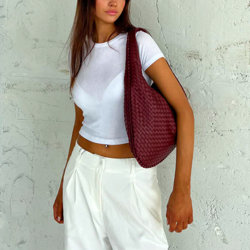 Stylish Tote Bag for Women - Elise-Red-Nora Luxe