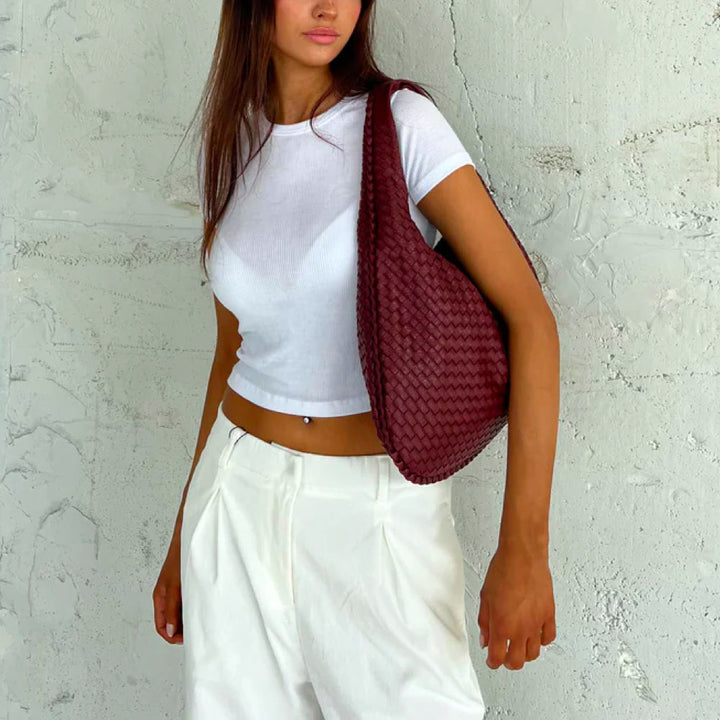 Stylish Tote Bag for Women - Elise-Red-Nora Luxe