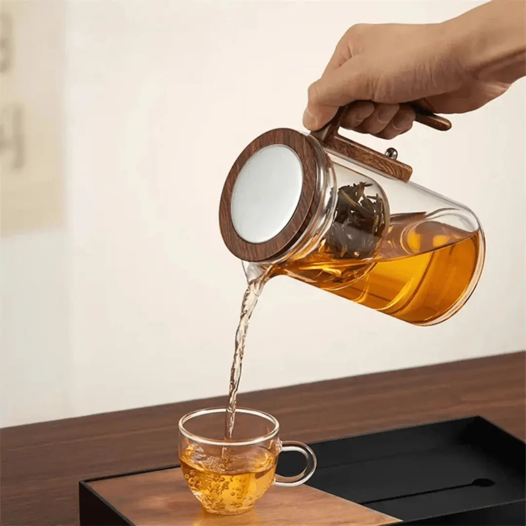 Stylish Transparent Teapot - ClearBrew-Nora Luxe