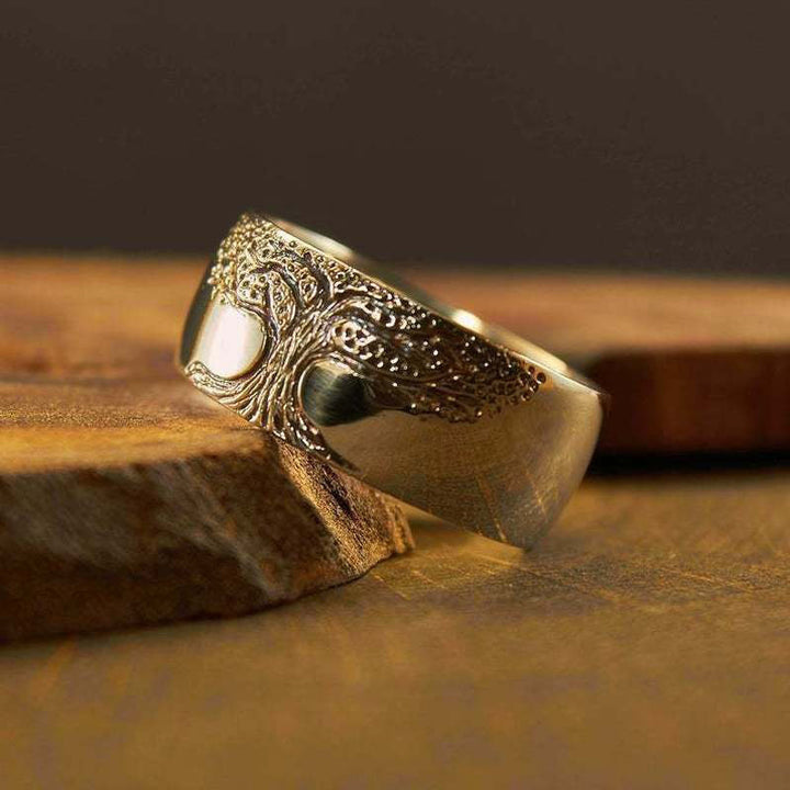 Stylish Tree of Life Ring - Lina-Gold-1.93 in-Nora Luxe