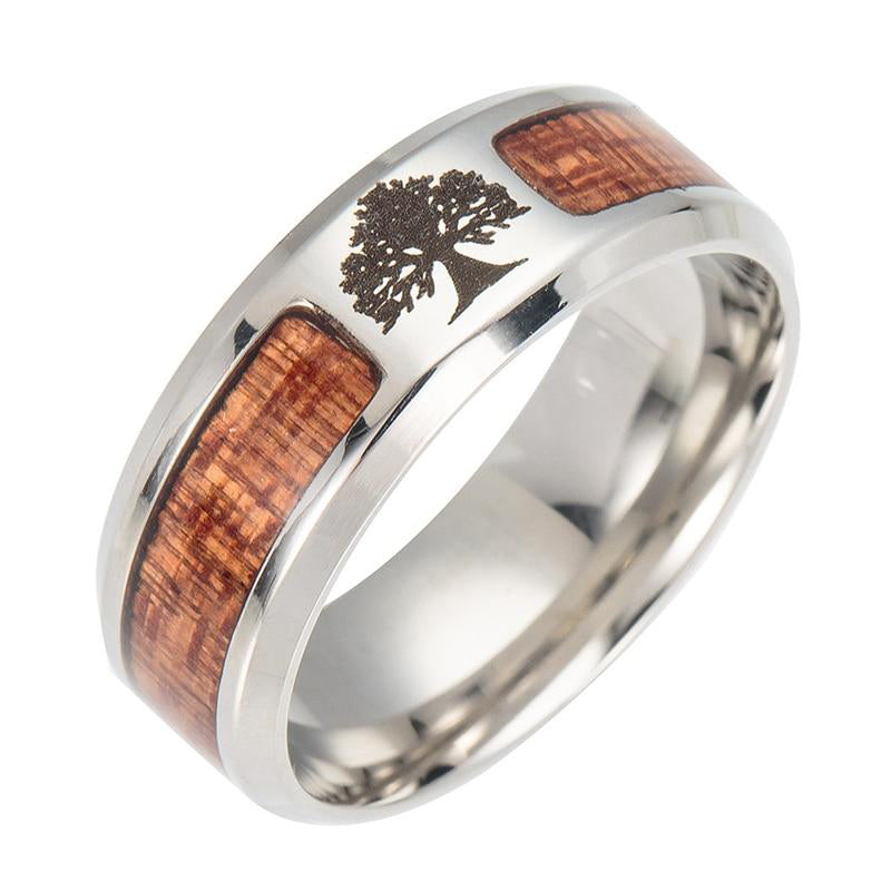 Stylish Tree of Life Ring made of Stainless Steel for Women - Elina-Tree of Life-2.01 in-Nora Luxe