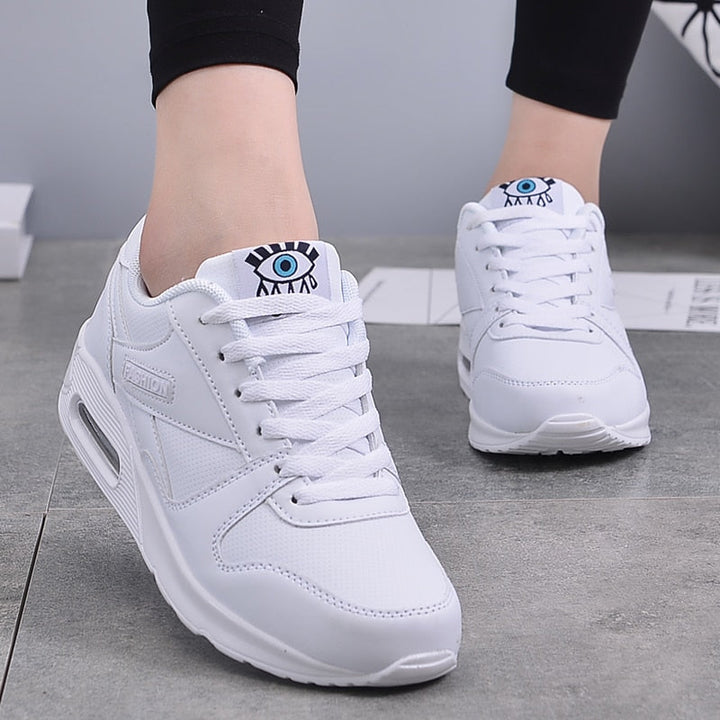 Stylish Vegan Leather Women's Sneakers - Valencia-Light Blue-3.0-Nora Luxe