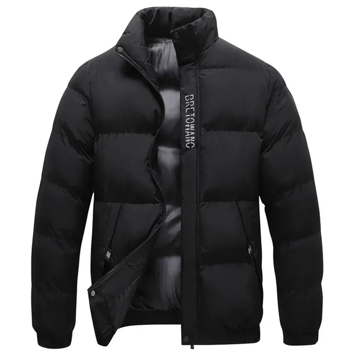 Stylish Warm Men's Winter Coat - Arvid-Black-S-Nora Luxe