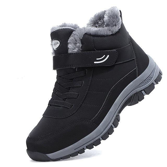 Stylish Waterproof Winter Sneakers - Avery-Black-3.0-Nora Luxe