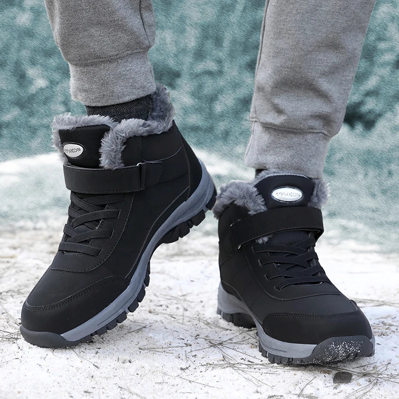 Stylish Waterproof Winter Sneakers - Avery-Black-3.0-Nora Luxe