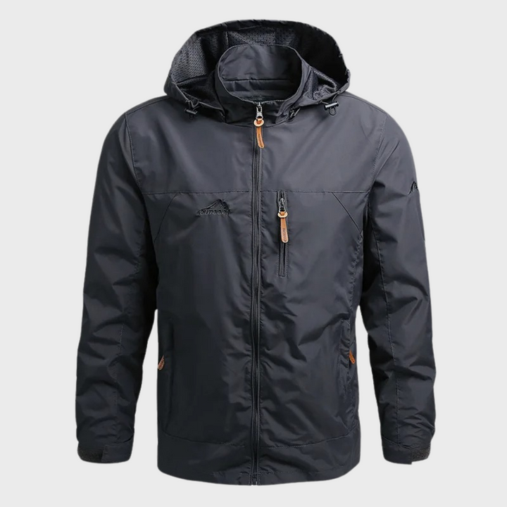 Stylish Windbreaker for Men - Luca-Gray-M-Nora Luxe