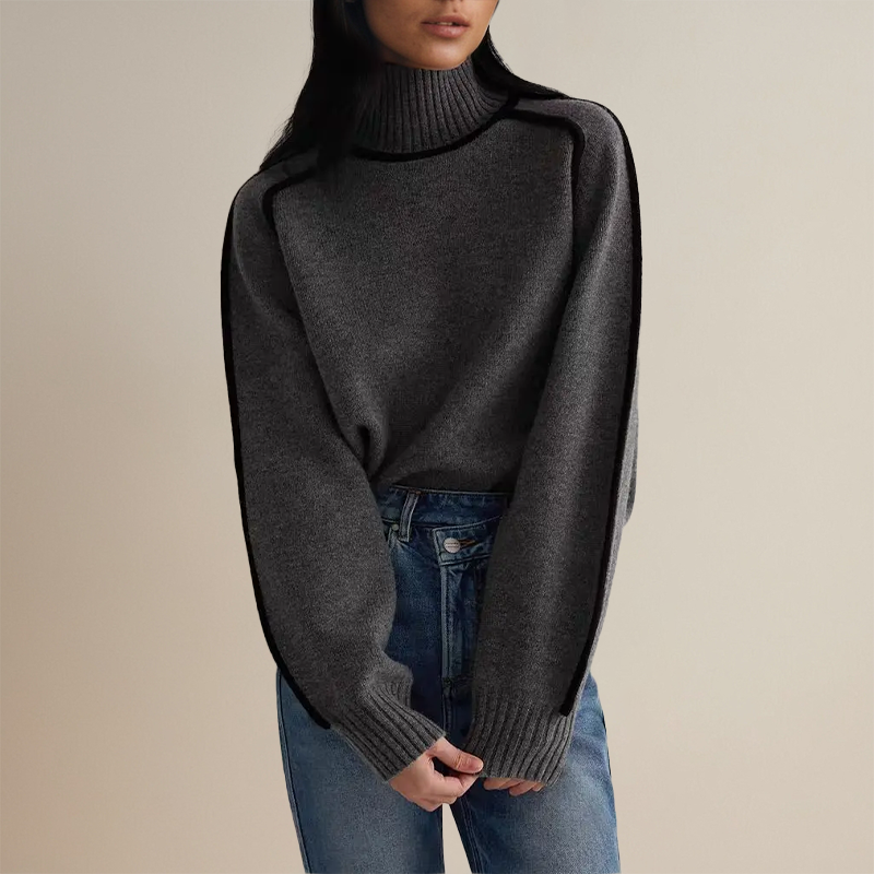 Stylish Women's Roll Neck - Clara-Brown-S-Nora Luxe