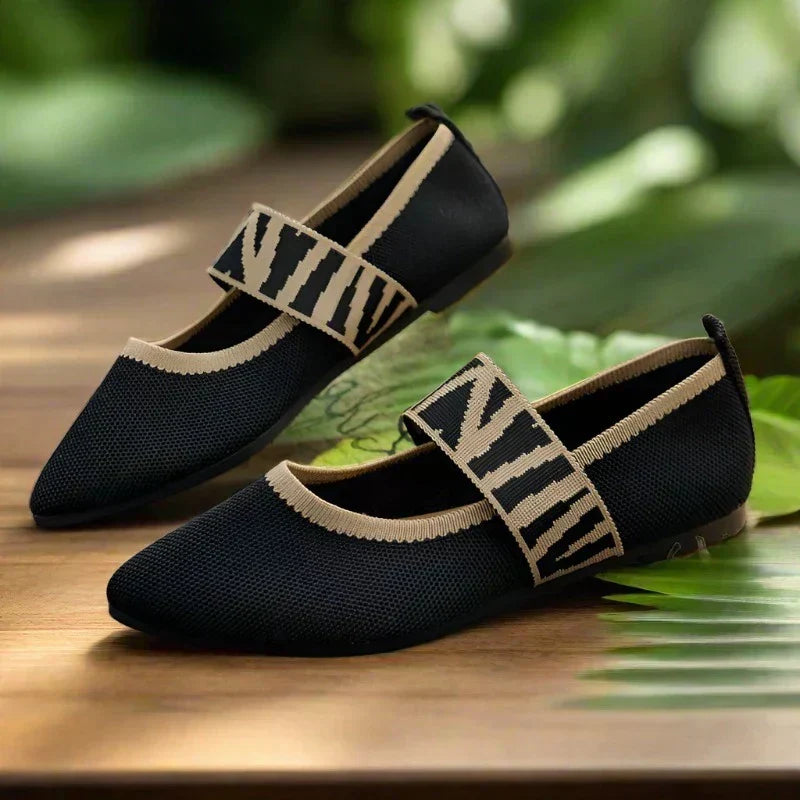 Stylish women's summer shoes with a pointed toe - Lina-4-Beige-Nora Luxe