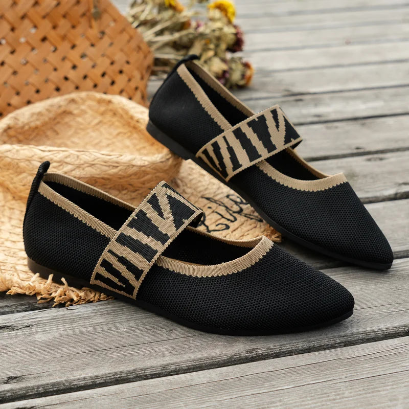 Stylish women's summer shoes with a pointed toe - Lina-4-Beige-Nora Luxe