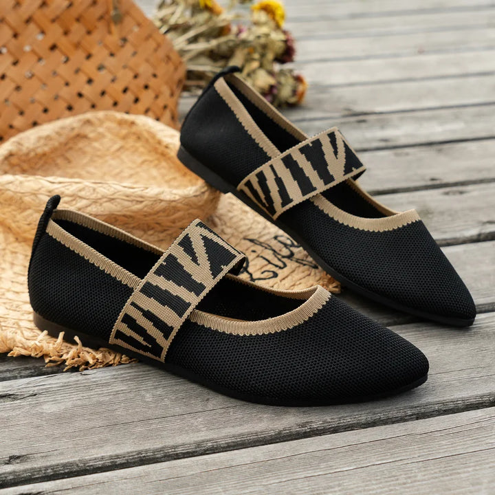 Stylish women's summer shoes with a pointed toe - Lina-4-Beige-Nora Luxe