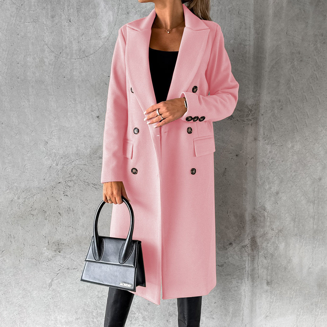 Stylish Women's Winter Coat - Elara-Pink-S-Nora Luxe