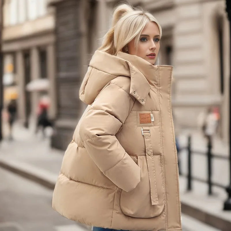 Stylish Women's Winter Coat - Mariette-White-S-Nora Luxe