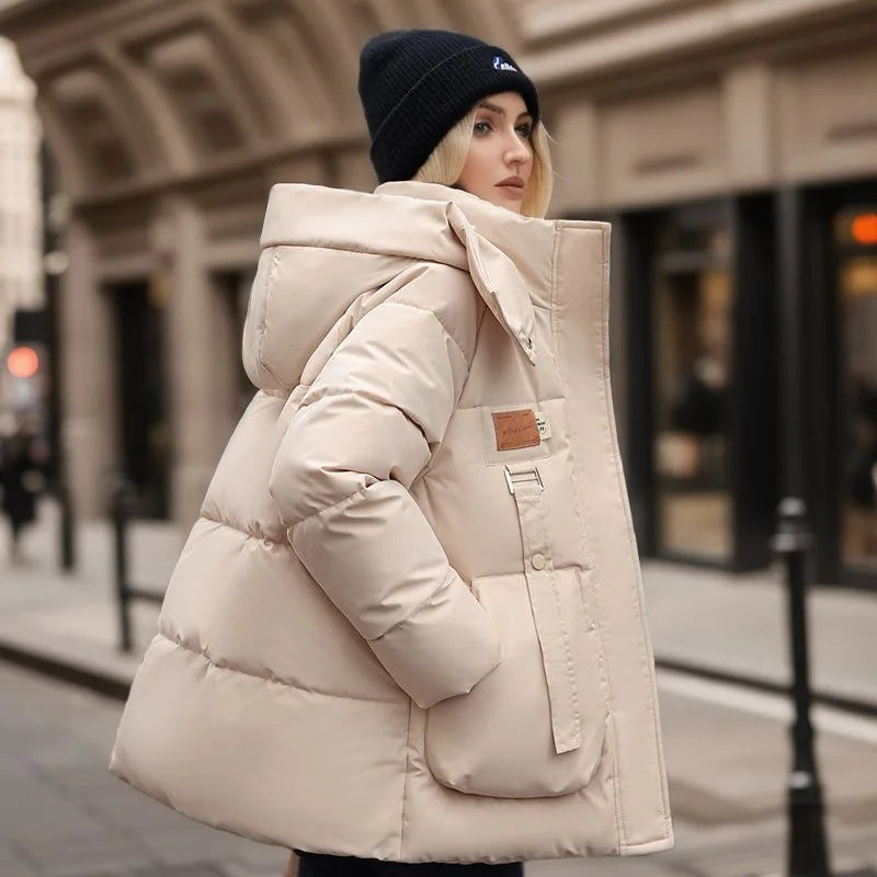 Stylish Women's Winter Coat - Mariette-White-S-Nora Luxe