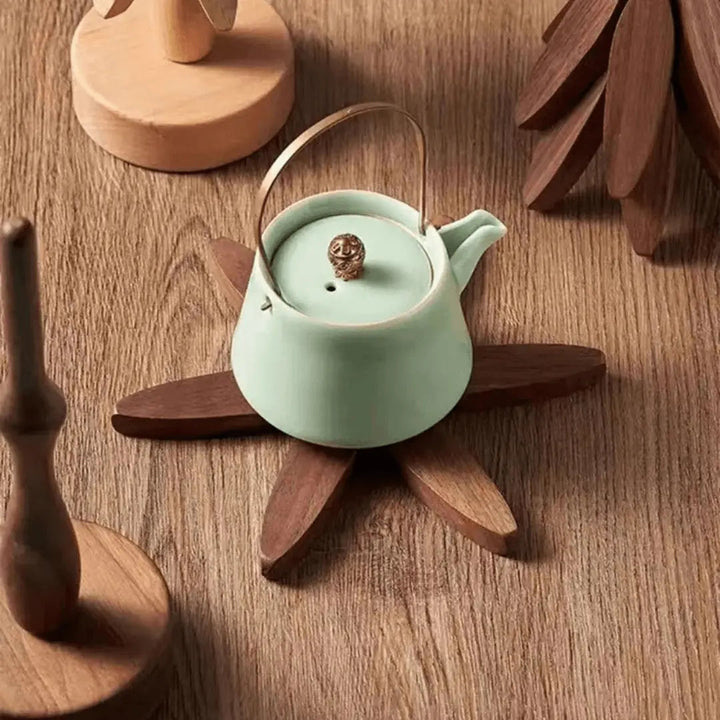 Stylish Wooden Coasters - NatureGuard-Ash-Nora Luxe